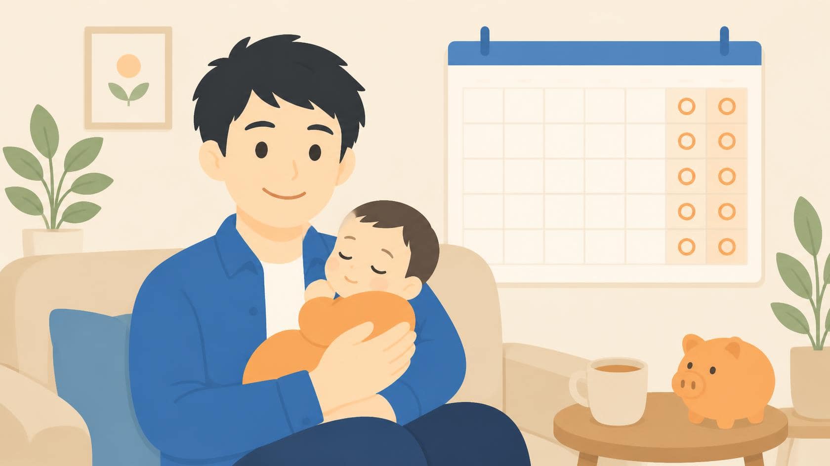 産後パパ育休は「土日込み」で取ると得をする?給付金と社会保険料の免除で実質+13万円になった我が家の試算